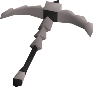 Detailed view of the 3rd Age Pickaxe